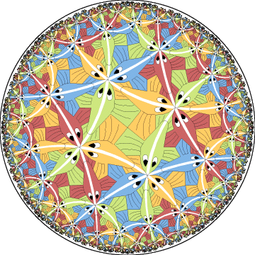 M.C. Escher - Limite del Cerchio III - 1959
